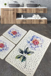 Mijölnir Juego de alfombrillas de baño Jade, 3 piezas, Multicolor